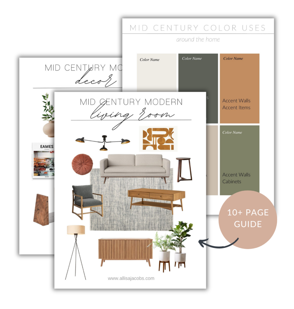 mid century modern living room design package