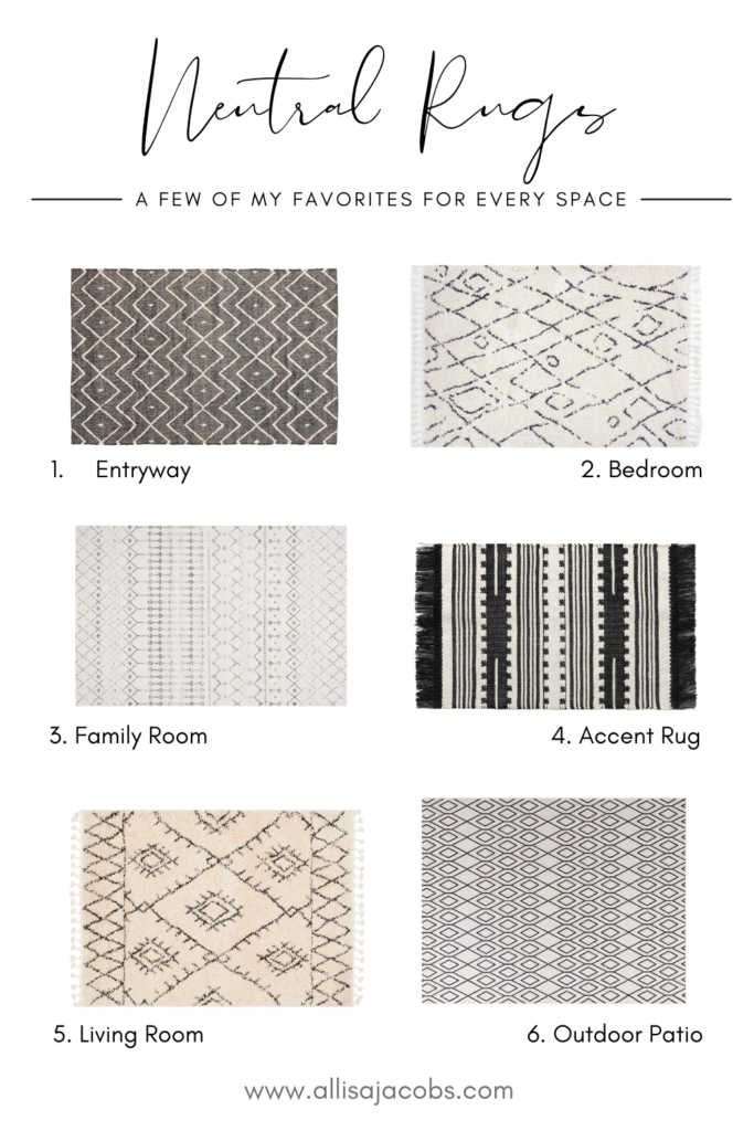round up of neutral rugs for every space