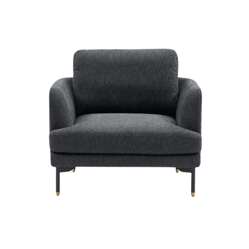 dark gray armchair