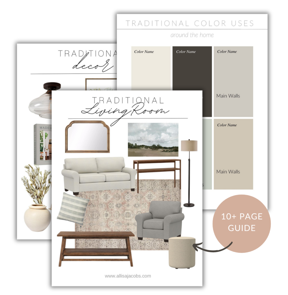 traditional living room decor package
