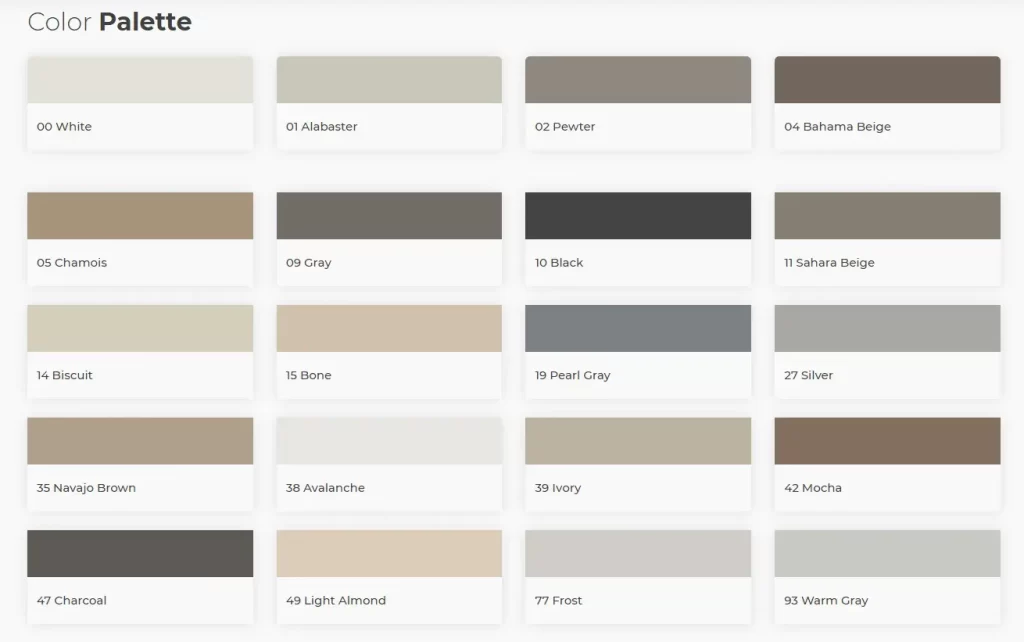 tile grout colors