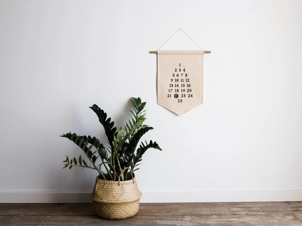 modern and minimal advent calendar