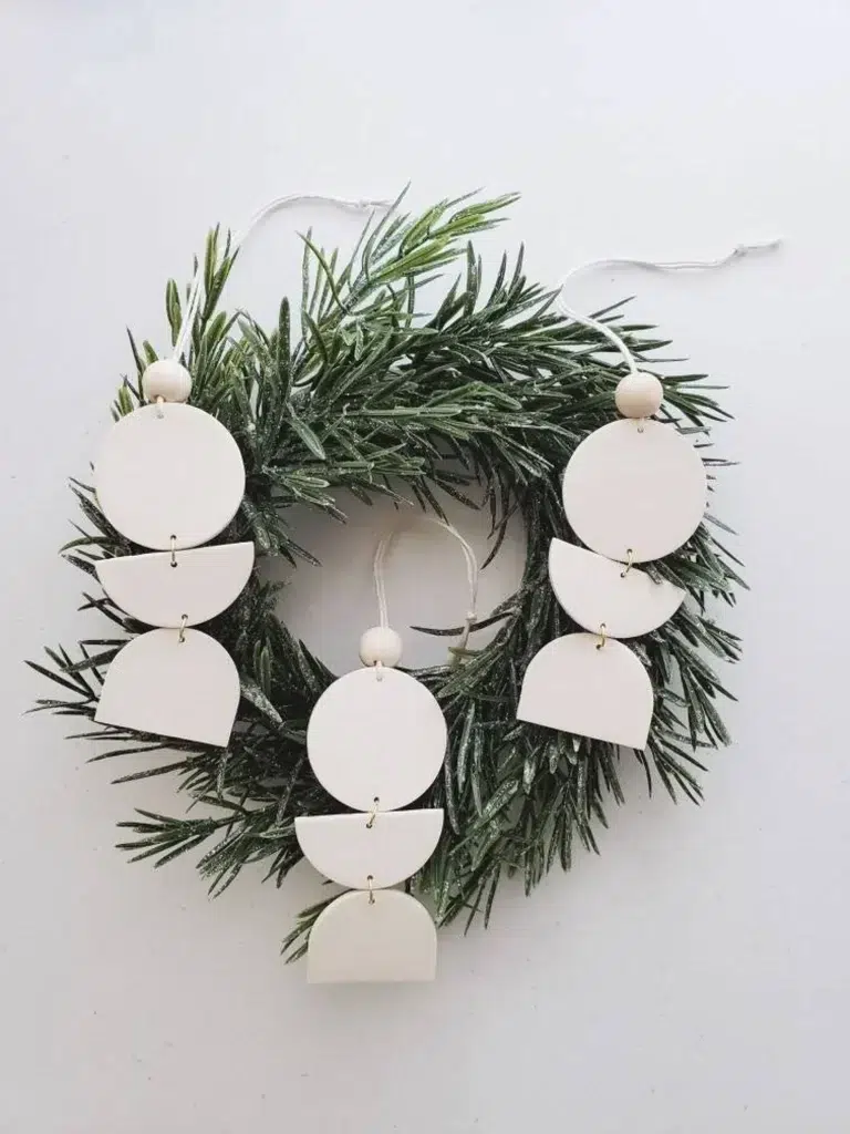 boho minimal christmas decor ornaments