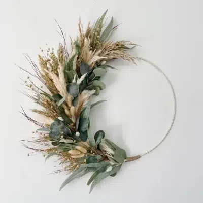 modern christmas wreath